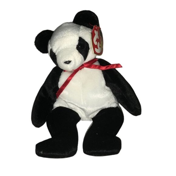 Vintage 1997 Fortune the Panda TY Beanie Baby with Tags - Picture 1 of 7